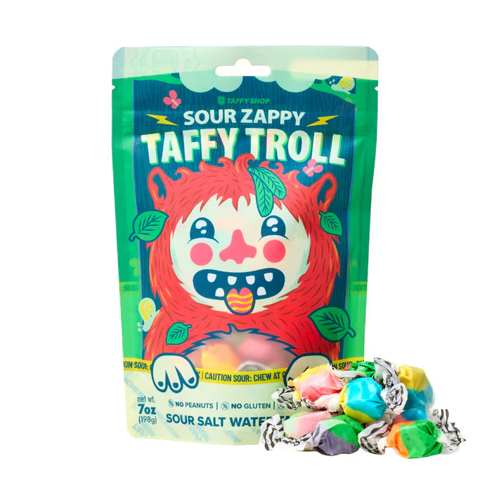 Sour Zappy Taffy Troll | Salt Water Taffy
