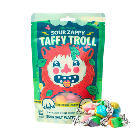 Sour Zappy Taffy Troll | Salt Water Taffy