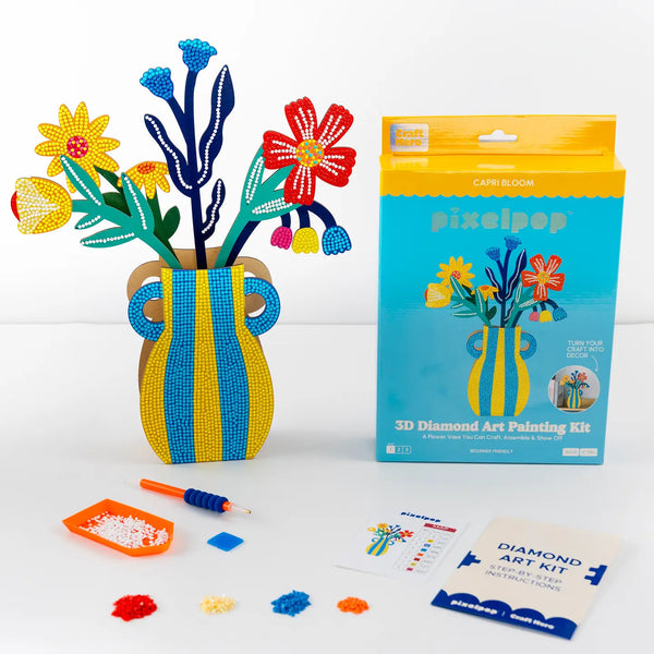 PixelPop Diamond Art 3D Display | Capri Bloom