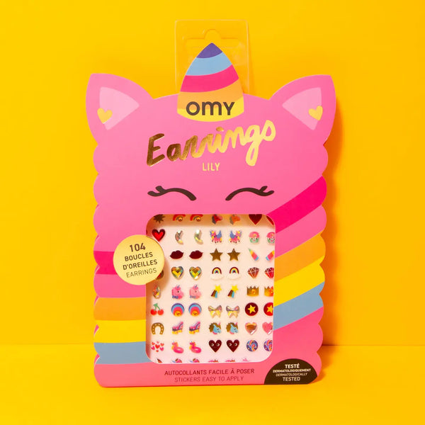 Lily Unicorn Sticker Earrings
