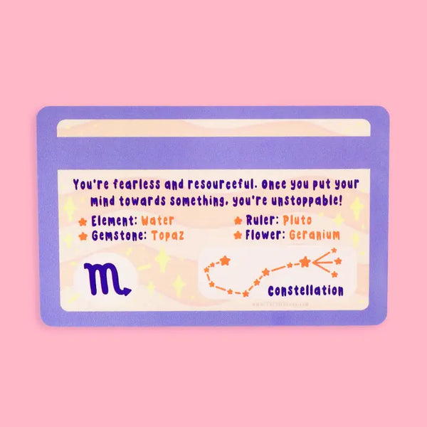 Zodiac Novelty ID Card