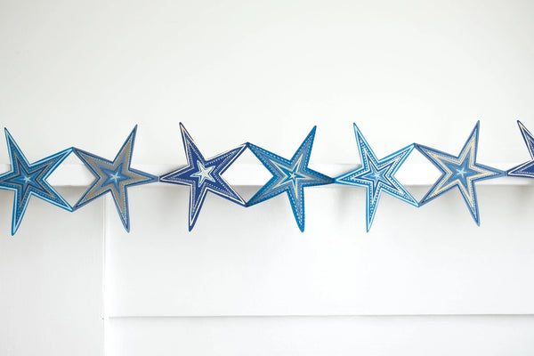 Stars Concertina Garland