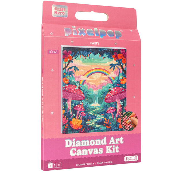 PixelPop Diamond Art Canvas Kit | Fairywood Forest