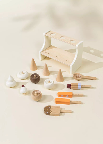 Wooden Ice Cream Playset