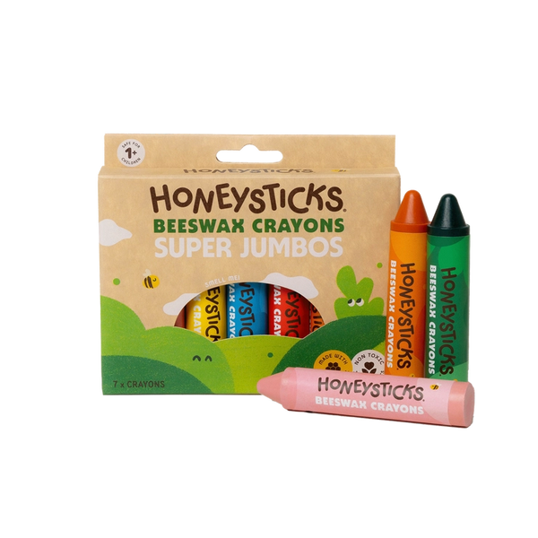 Beeswax Crayons - Super Jumbo 7pk