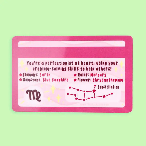 Zodiac Novelty ID Card