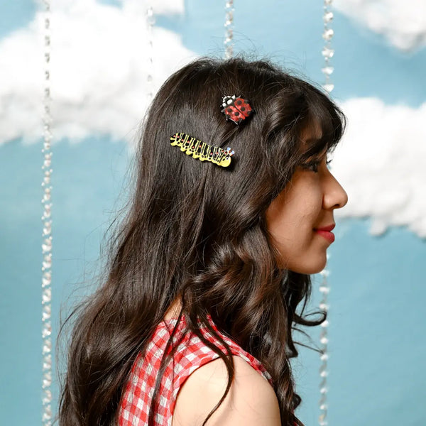 Caterpillar Hair Clip Set