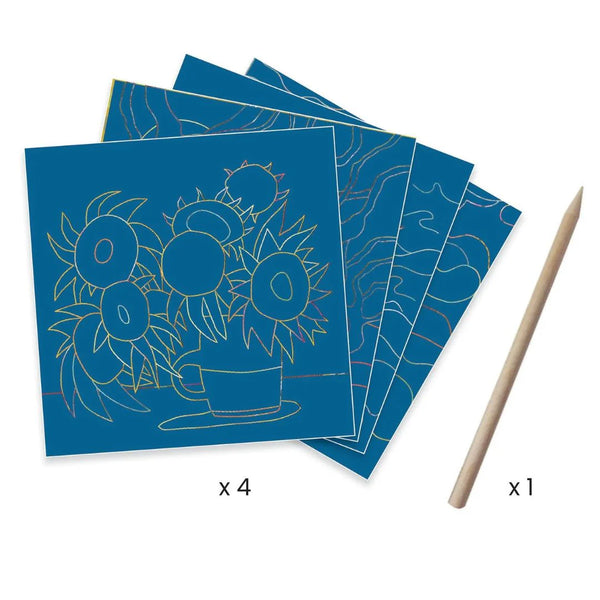 Inspired By Vincent Van Gogh Scratch Boards