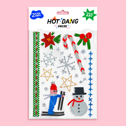 DIY Holiday Sweater Iron-On Art Sheet