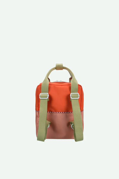 Backpack Small | Wonders | Colourblocking | Lifebuoy Orange + Coral Pink