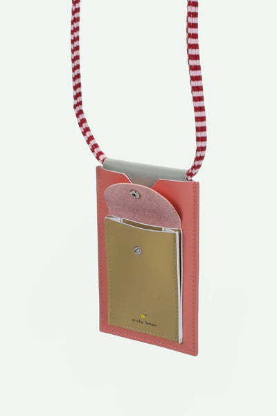 Phone Pouch | Wonders | Coral Pink + Reed Green