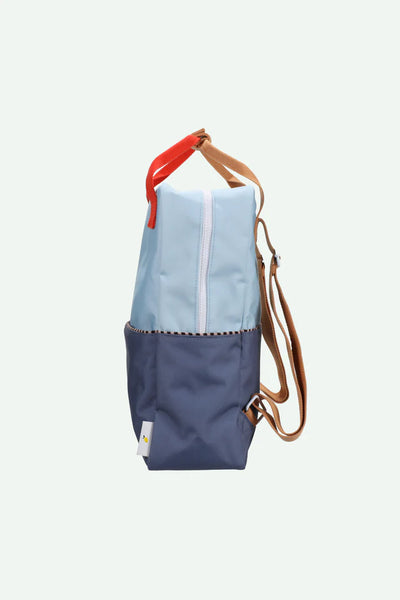 Backpack Large | Wonders | Zissou Blue + Blue Whale