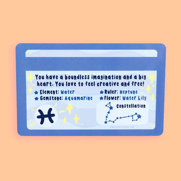 Zodiac Novelty ID Card