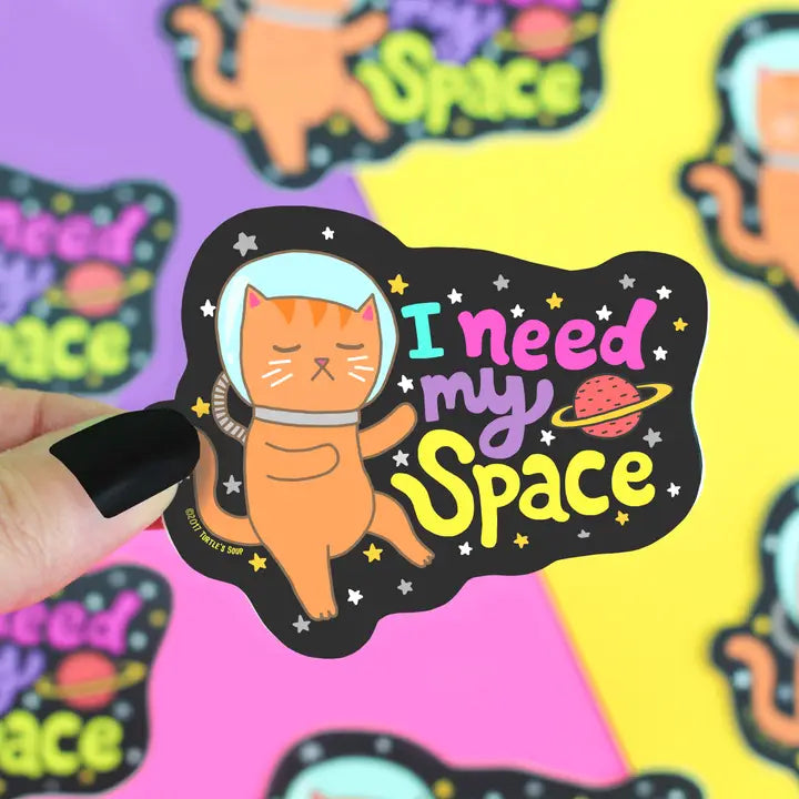 I Need My Space Vinyl Stickers
