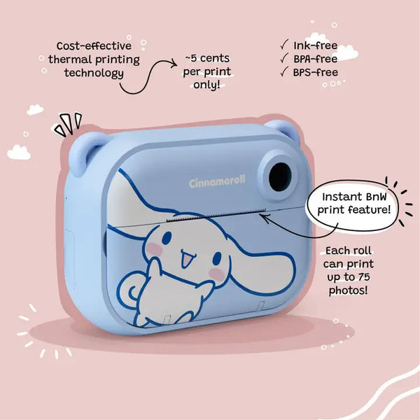 Cinnamoroll Instant Print Digital Camera
