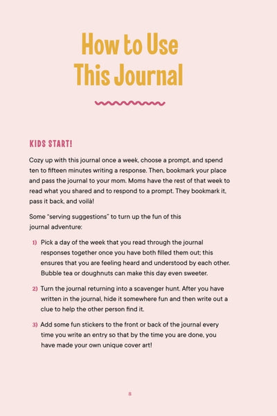 Uniquely Us: Mother & Daughter Shared Journal