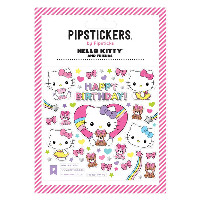 Hello Kitty Happy Birthday Stickers