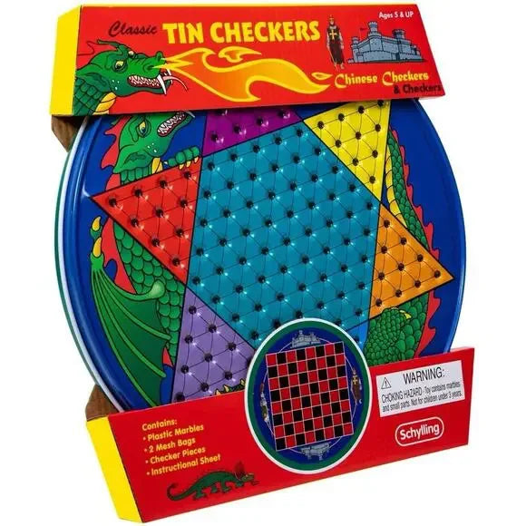 Classic Tin Checkers