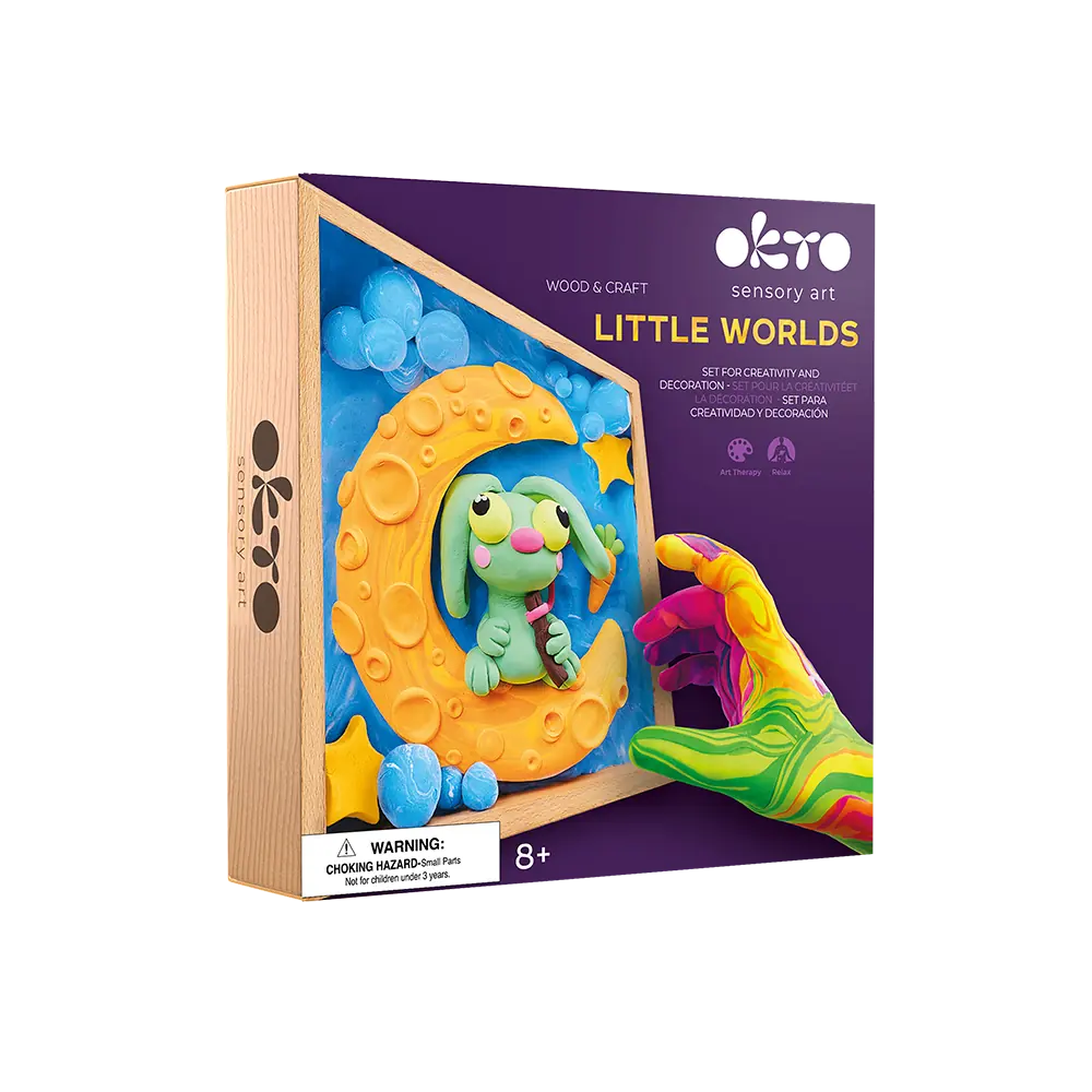 Little Worlds Okto Sensory Art | Bunny Moon