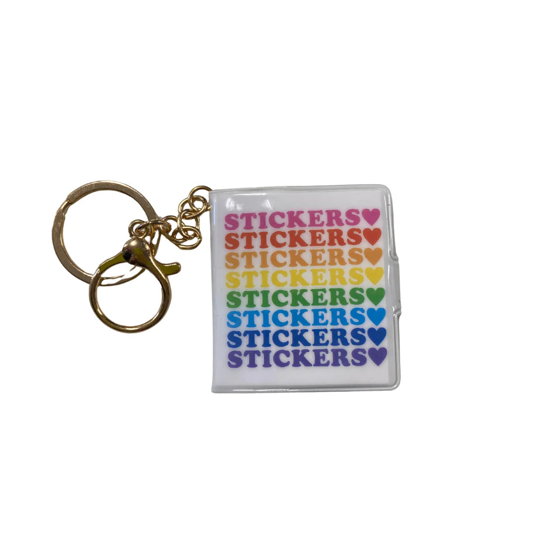Pocket Full 'O Stickers Mini Stickerbook Keychain