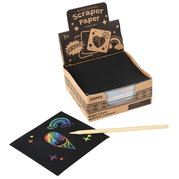 Rainbow Scraper Paper