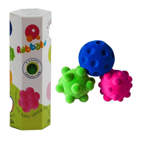 Rubbabu Mini Stress Balls - Set of 3