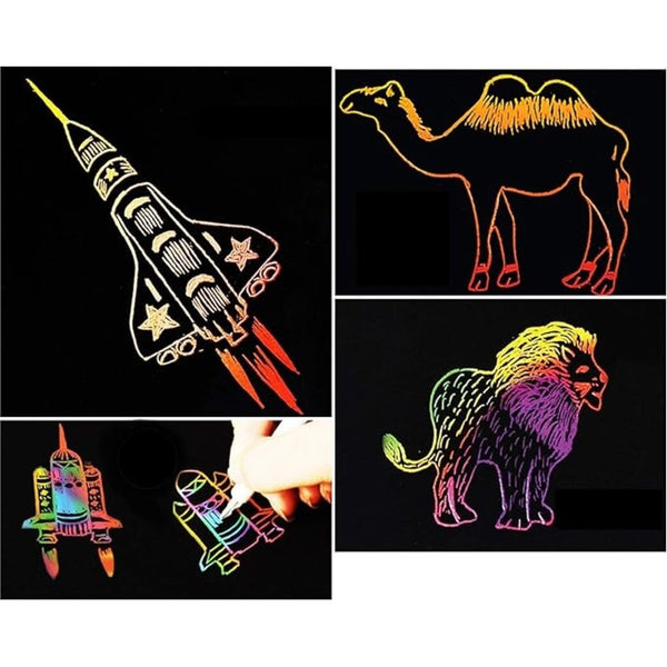 Rainbow Scraper Paper