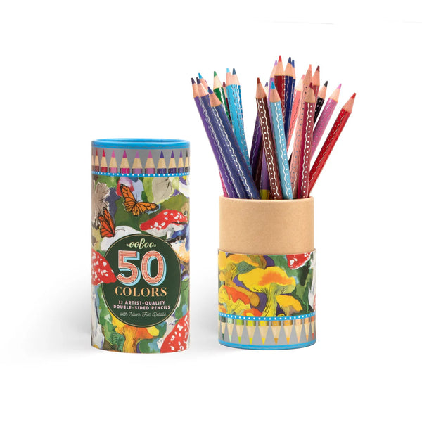 50 Colors | 25 Double-Sided Pencils