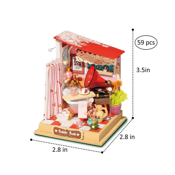 DIY Miniature House Kit: Bubble Bath