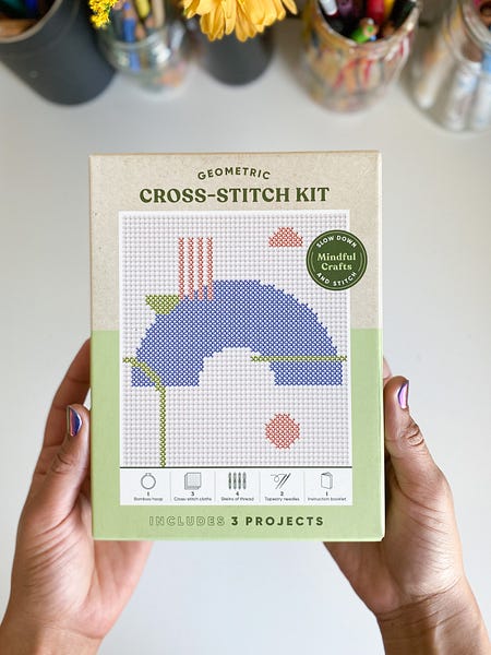 Geometric Cross-Stitch Kit