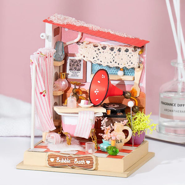 DIY Miniature House Kit: Bubble Bath