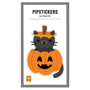 Puffy Cat-O-Lantern Pipsticker