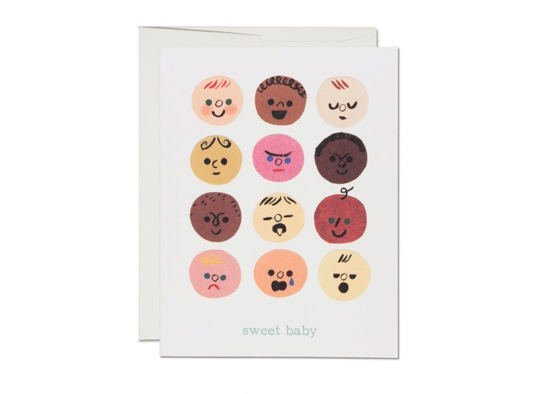 baby faces card