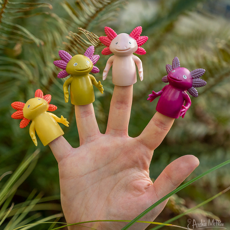 Finger Axolotls - TREEHOUSE kid and craft