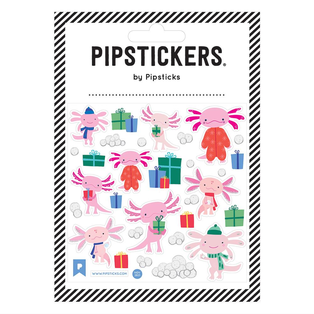 Axolotl Holiday Cheer Pipstickers