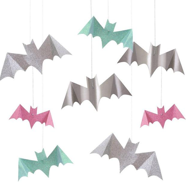Glitter Hanging Bats