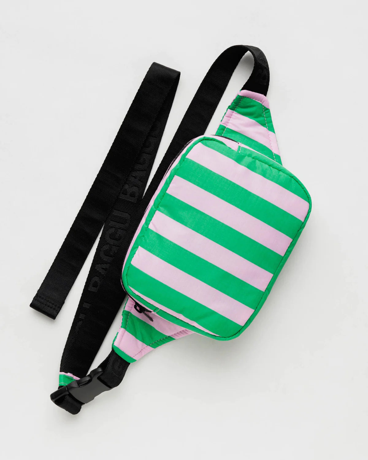 Pink Green Puffy Fanny Pack